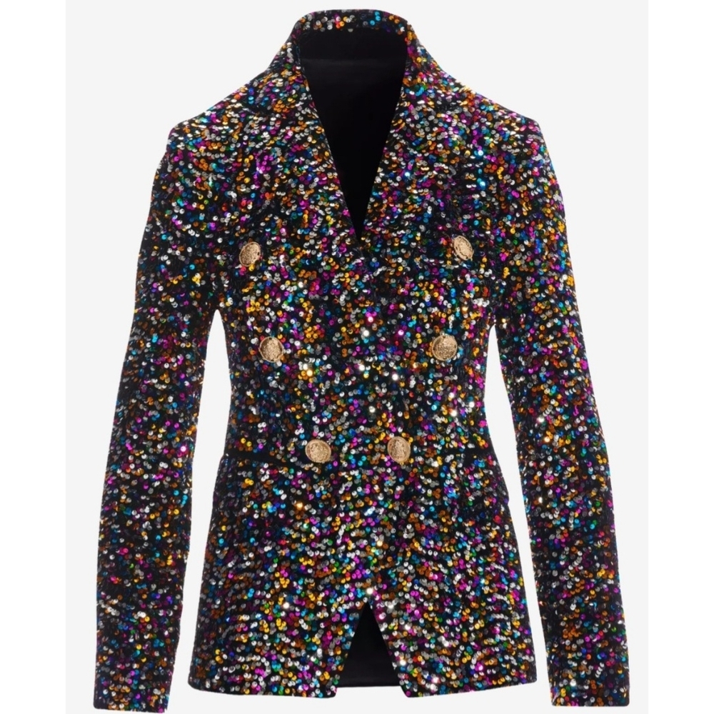 Boston Proper Vibrant Sequin Blazer